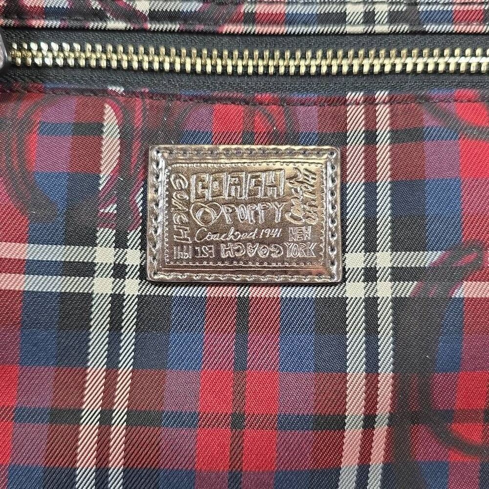 Coach Poppy Signature Tartan Glam Tote - Picture 3 of 16
